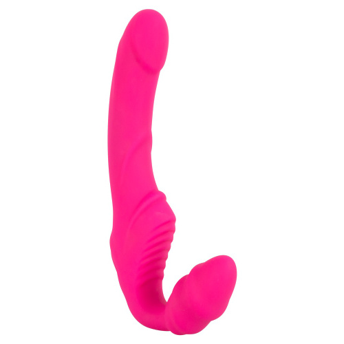 Vibrating Strapless Strap-On Pink - Безремневой страпон с вибрацией, 12х3.1 см - sex-shop.ua